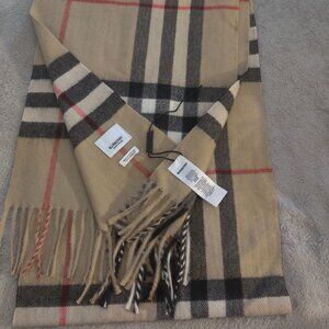 Authentic Burberry Plaid Cashmere scarf